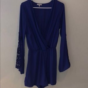 Navy Blue Romper